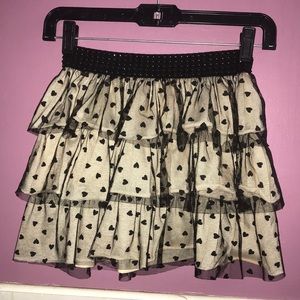 Skirt with hearts